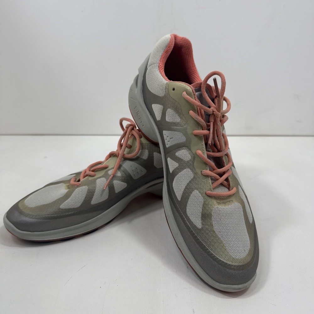 ECCO Women's‎ Biom Gray Green Peach Reflective Shoes Sz 7-7 1/2 EU 38 - Picture 3 of 10